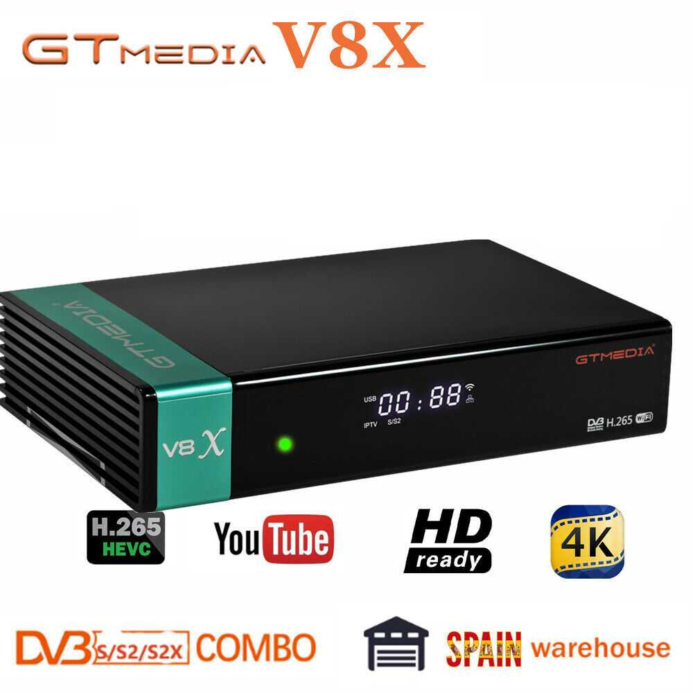  Gtmedia V8 X Dvb S2 S2x Decodificador incorporado WiFi