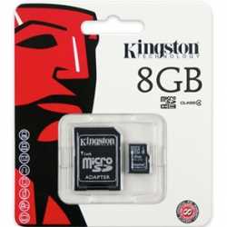 PHILIPS microSD 8GB, class 4, con adaptador